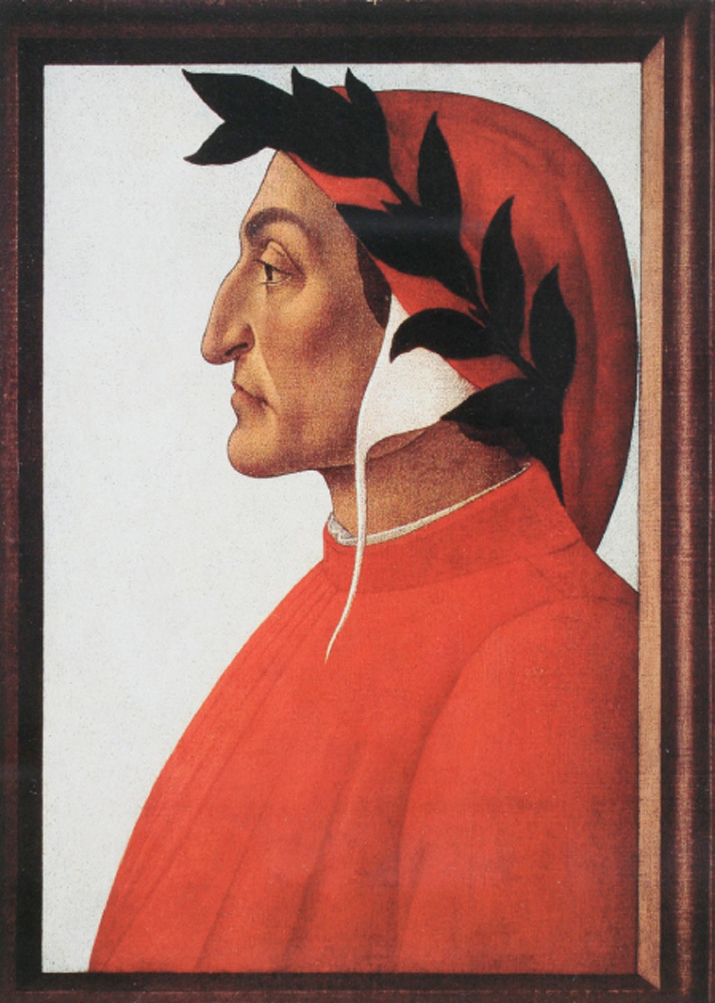 Retrato de Dante Alighieri, coroado de louros