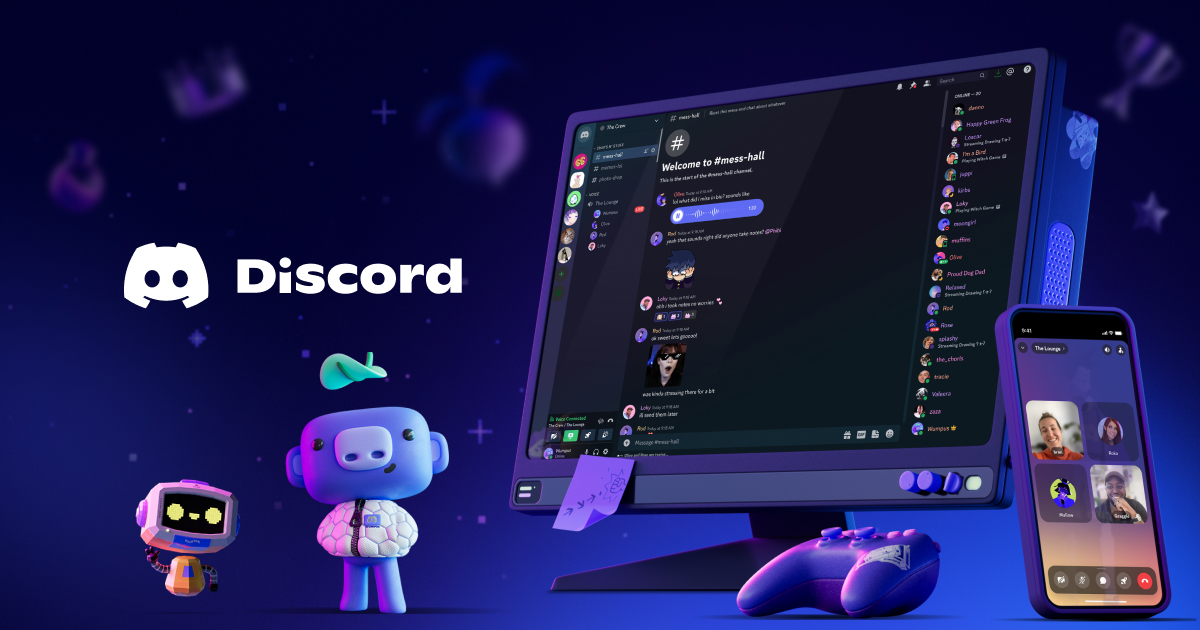 Logotipo do Discord — a ANPD determinou a suspensão das transmissões ao vivo do app no Brasil.
