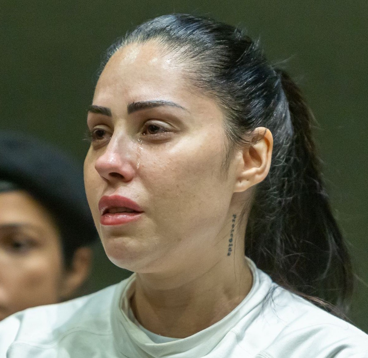 Monique Medeiros durante o julgamento