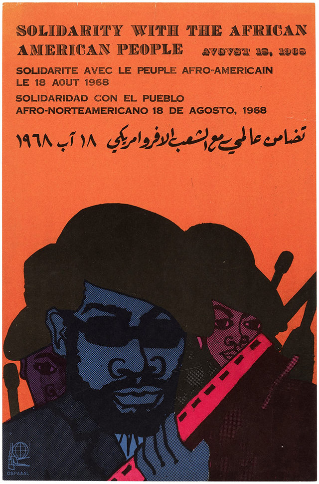 Cartaz Solidariedade com o Povo Afro-Americano (1968)