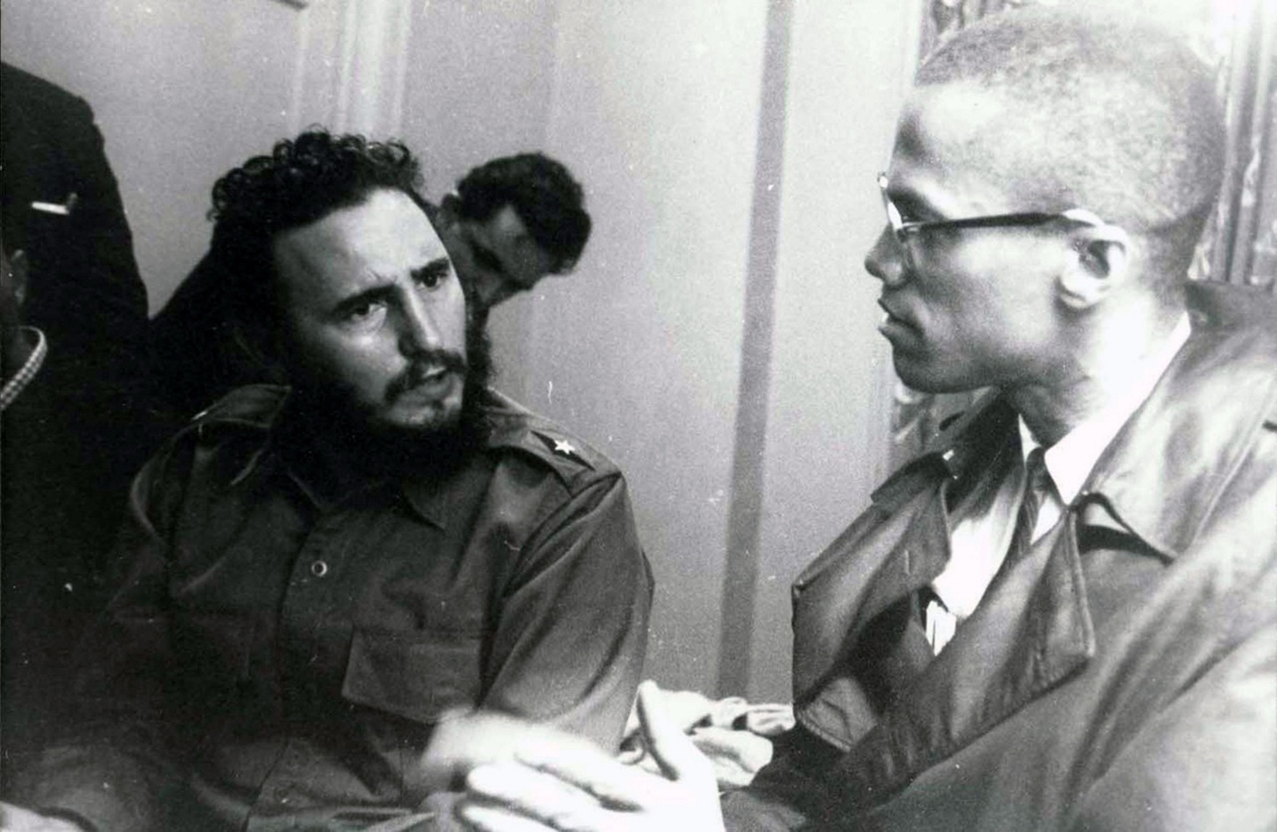 Fidel Castro reunido com Malcolm X em 1960