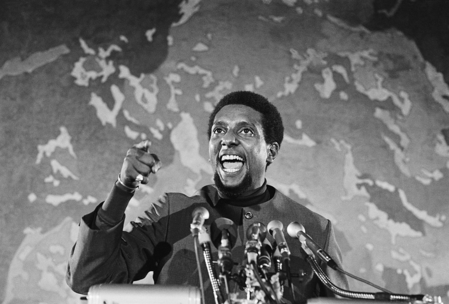 Stokely Carmichael em Washington em 1970