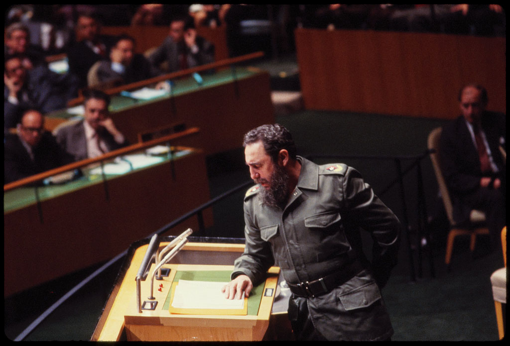 Fidel Castro discursando na Assembleia Geral das Nações Unidas