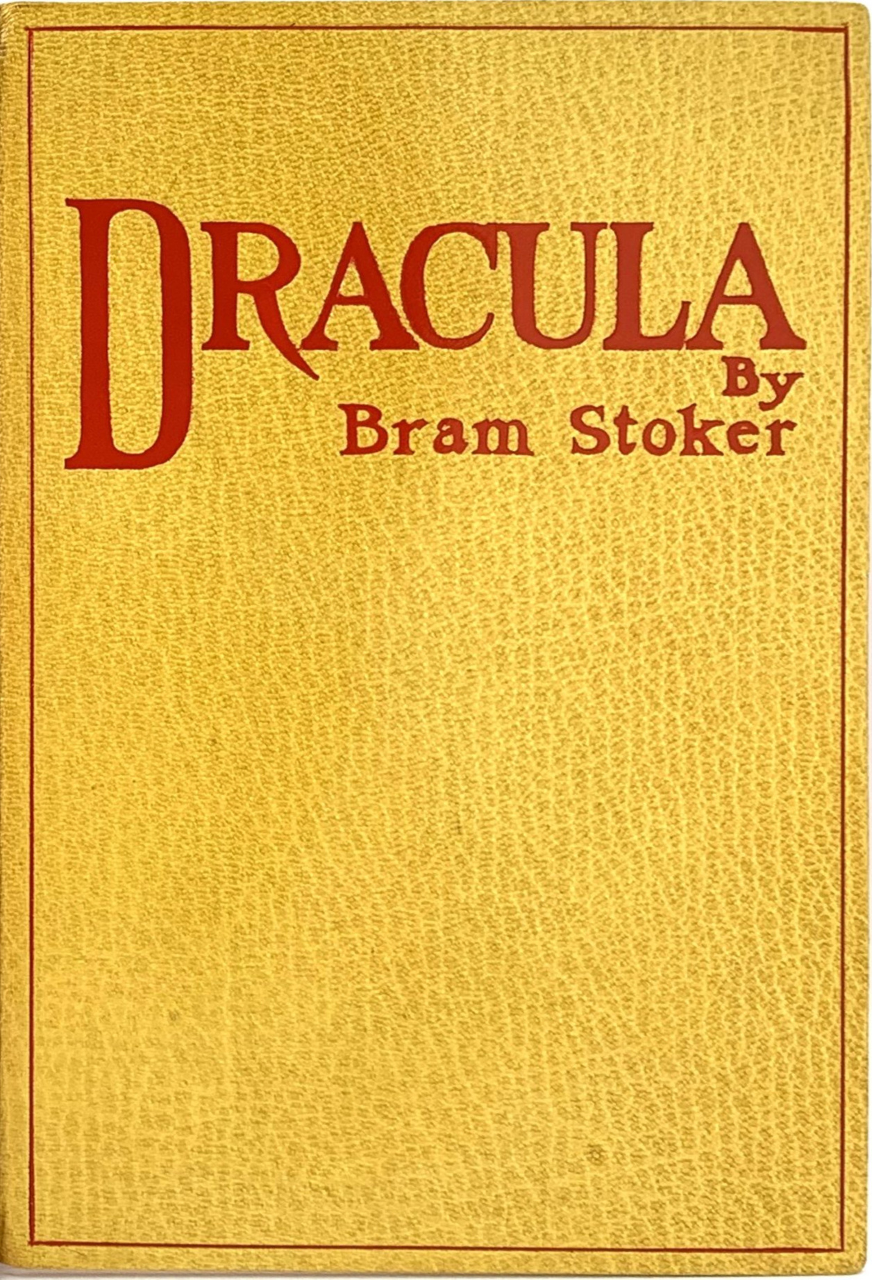 Capa da primeira edição de Drácula, de Bram Stoker, publicada em 1897.