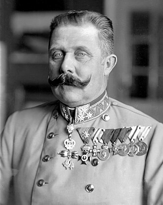 Retrato do arquiduque Franz Ferdinand da Áustria, por volta de 1914.