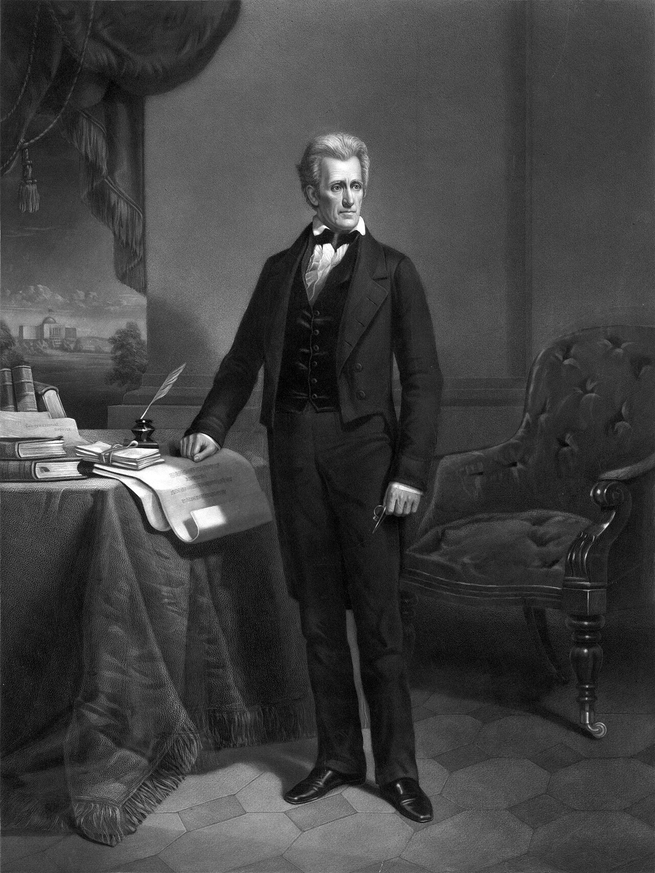 Retrato de Andrew Jackson, presidente cuja era deu nome ao movimento que passou a eleger juízes e demais cargos.