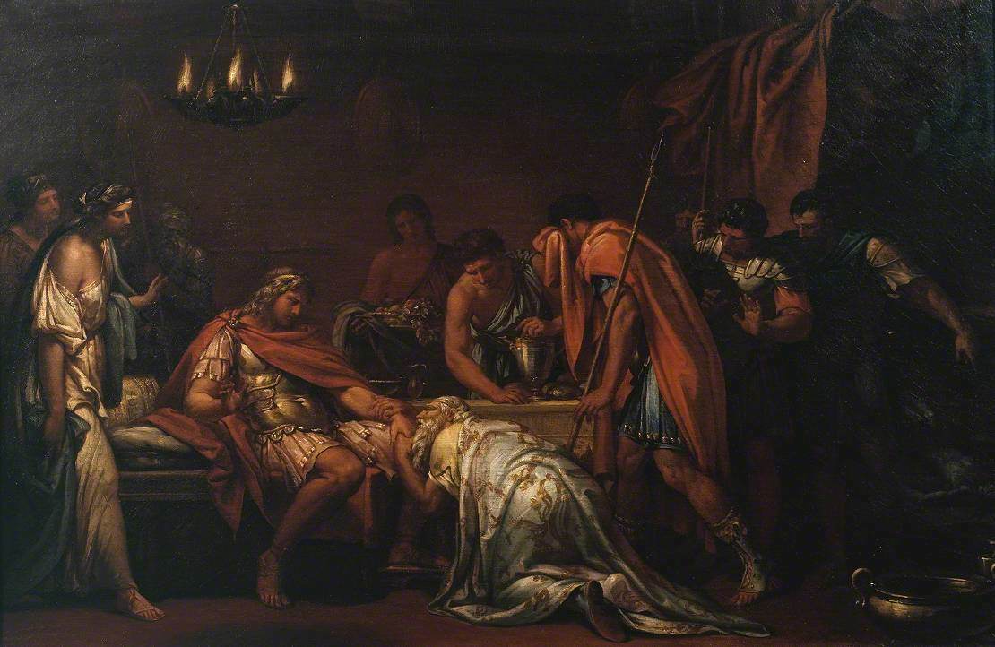 Príamo suplica a Aquiles