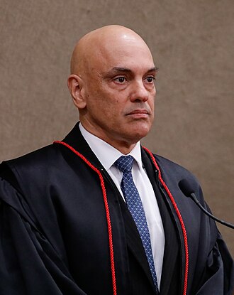 Retrato de Alexandre de Moraes, ministro do STF.
