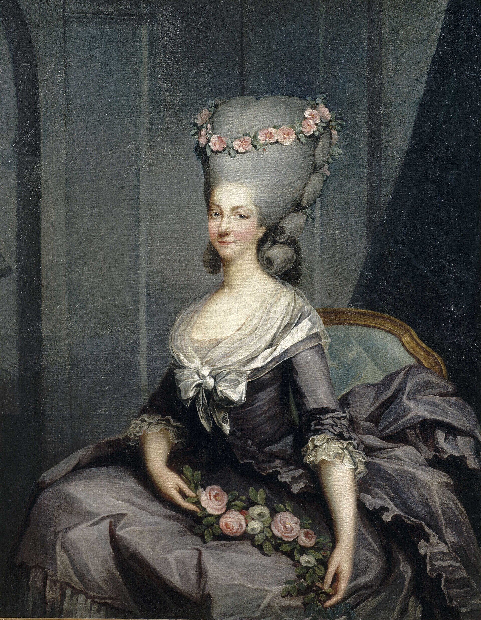 Retrato da princesa de Lamballe por Antoine-François Callet, por volta de 1776.