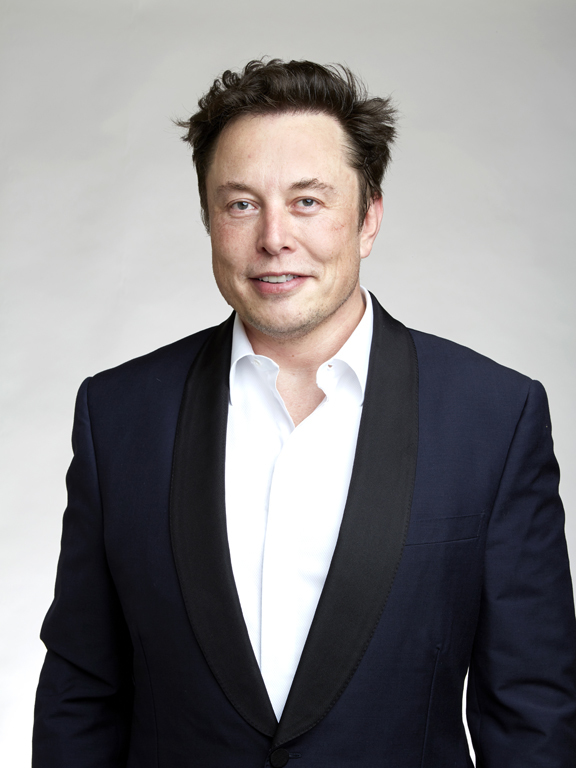 Retrato de Elon Musk