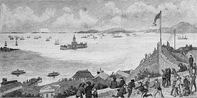 Gravura da Revolta da Armada, 1894