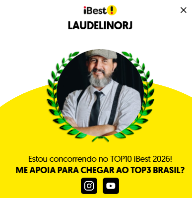 Laudelino entre os 10 melhores do Brasil no iBest 2026 &mdash; Influenciador de Pol&iacute;tica.