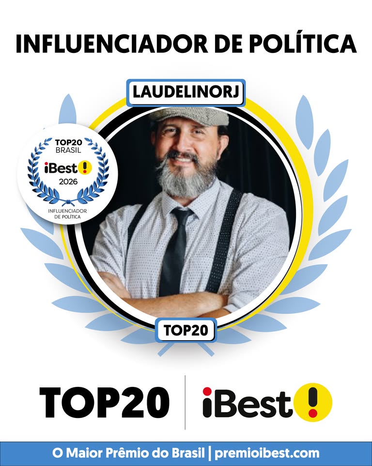 Laudelino em 1&ordm; lugar na 1&ordf; rodada do iBest 2026 &mdash; Influenciador de Pol&iacute;tica.